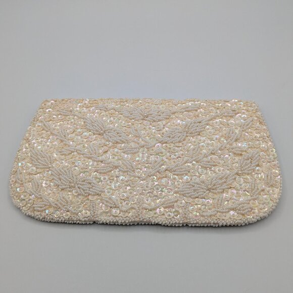 Vintage 1950s/60s Beaded Sequin Clutch, Handmade in British Hong Kong - Picture 3 of 11